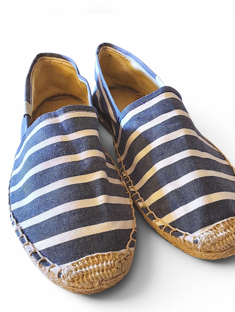 Soludos Striped Espadrilles Women’s Size 10 Blue White Slip On Flats